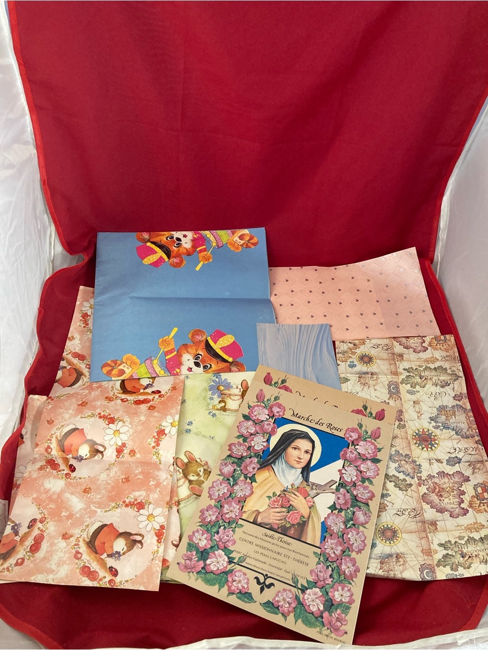 Assorted Decorative Paper Ephemera - Floral & Illustration Mix